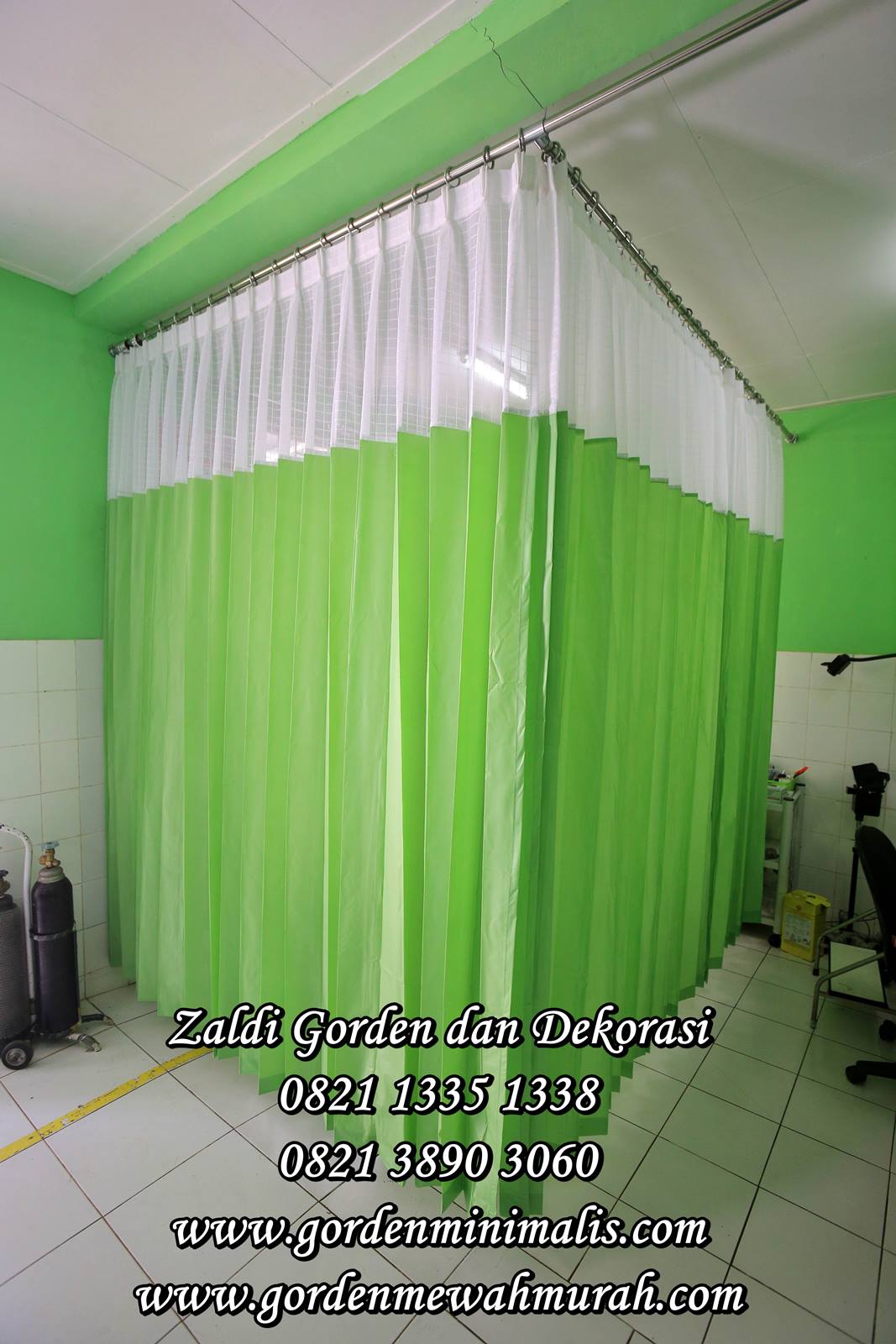 Gorden anti noda darah rumah sakit bahan pvc 9