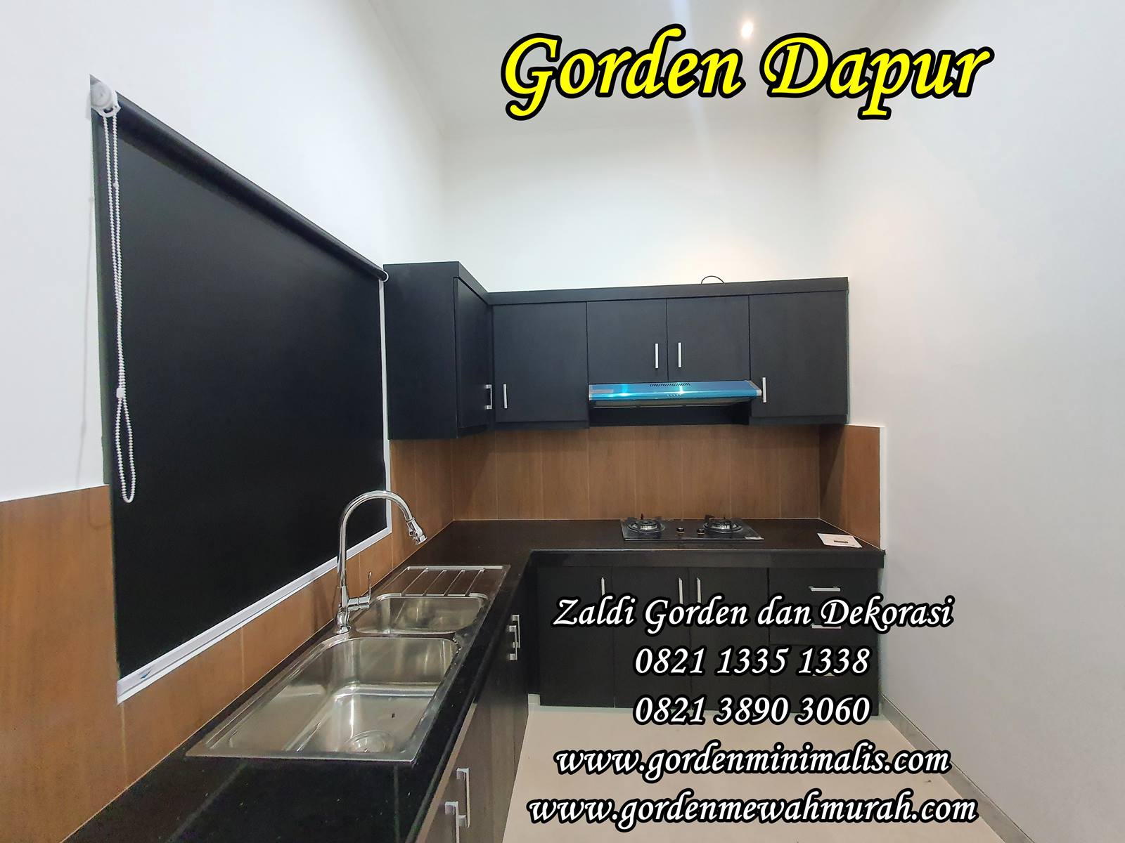 Gorden dapur roller blind blackout gorden minimalis 13