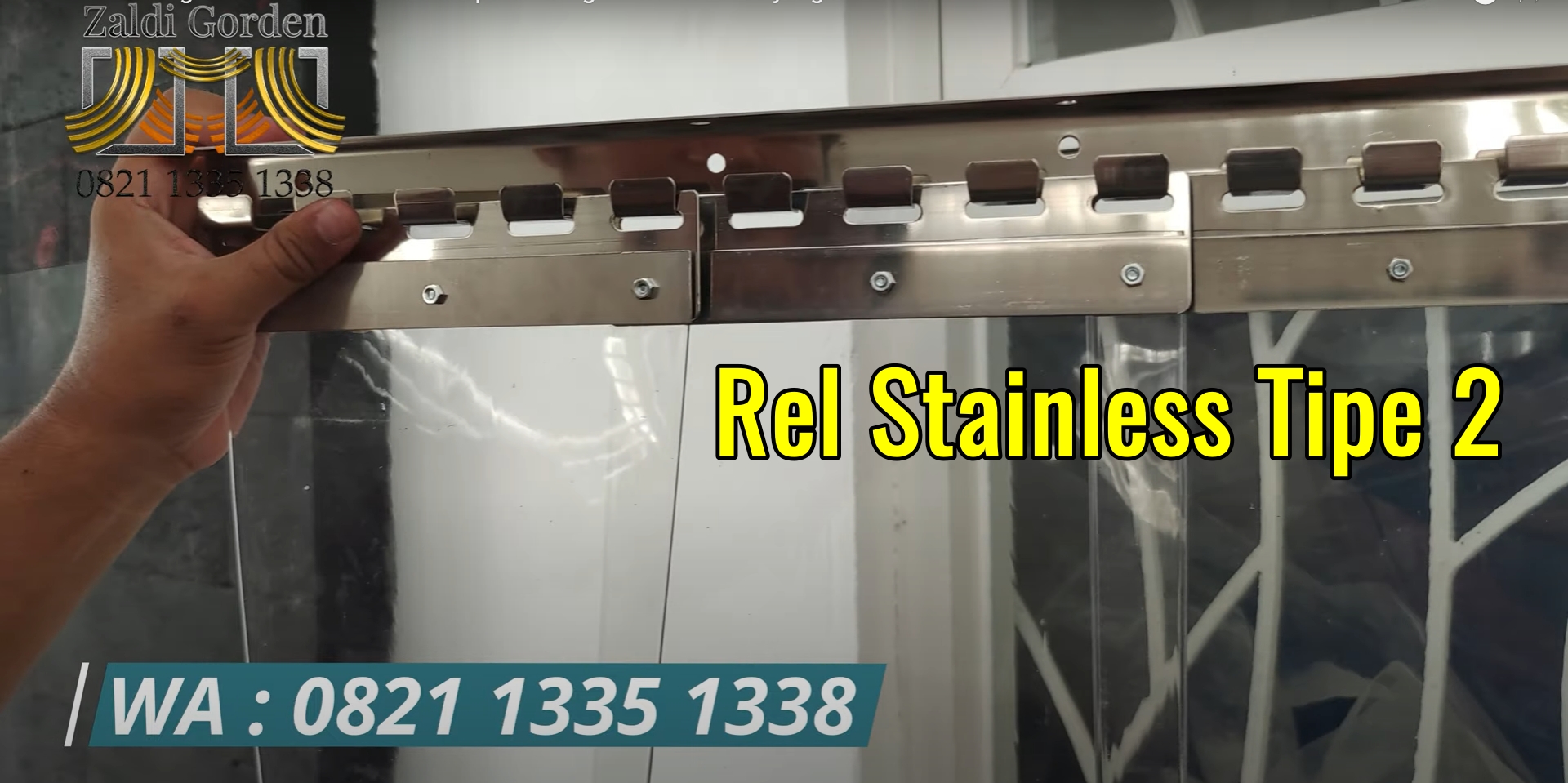 Rel Stainless Gorden PVC Strip Curtain Tipe 2a