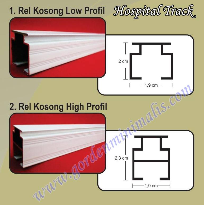 Rel Tiang Gorden Rumah Sakit aksesoris rel gorden rumah sakit 1