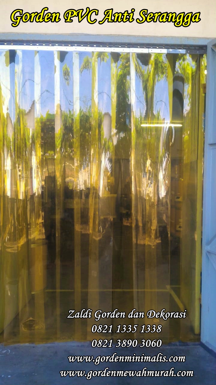 Tirai plastik jendela gorden plastik transparan anti serangga untuk pabrik industri rumah sakit cold storage penyekat 2