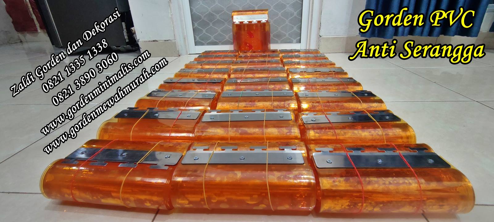 Gorden Tirai Plastik transparan bening anti serangga untuk penyekat pintu toko restoran rumah sakit (5)