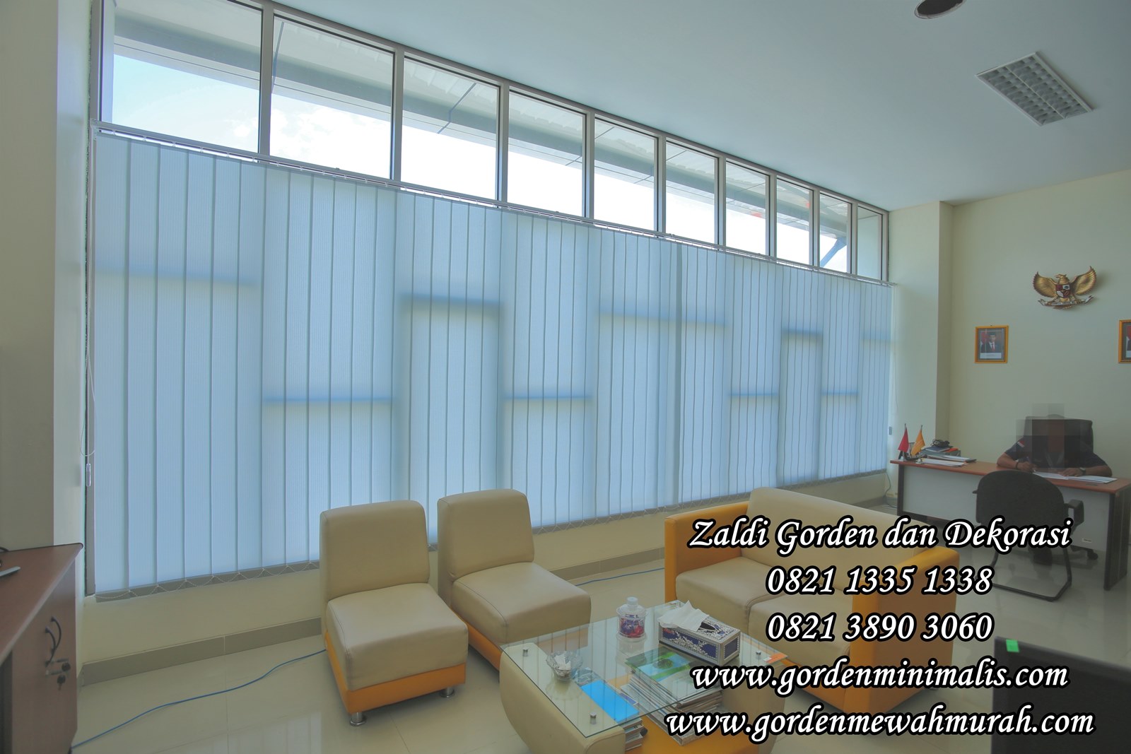 Gorden Vertikal Blind Murah untuk kantor